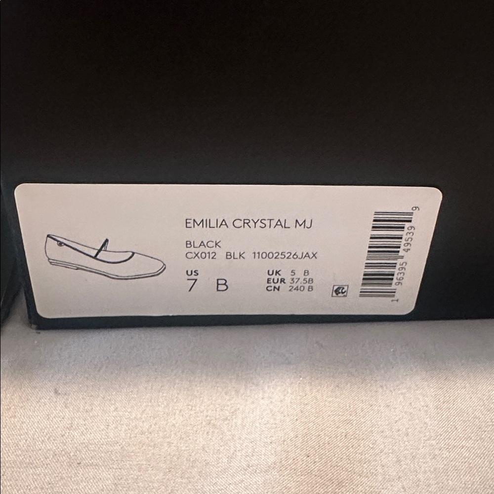 Brand New in Box Coach Bling Emila Crystal MJ Flats - Picture 2 of 8